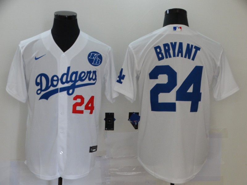 2020 Men Los Angeles Dodgers 24 Bryant white Nike Game MLB Jerseys 2